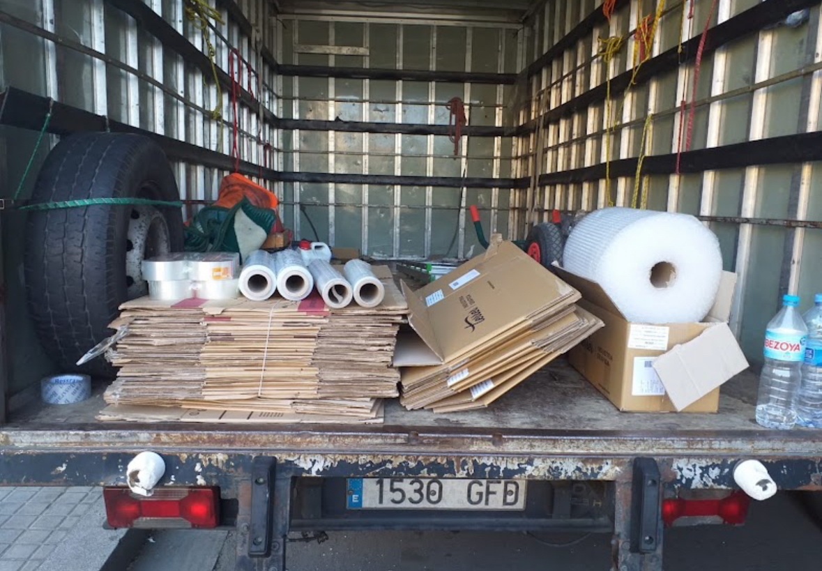 Cajas y material de embalaje de Mudanzas Gualberto Urgente